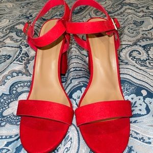 Red Strap Heels